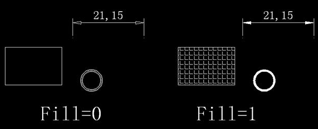 CAD中如何控制填充、文字等各類圖形的顯示效果