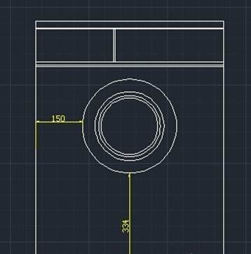 怎么用CAD繪制洗衣機(jī)的實例教程