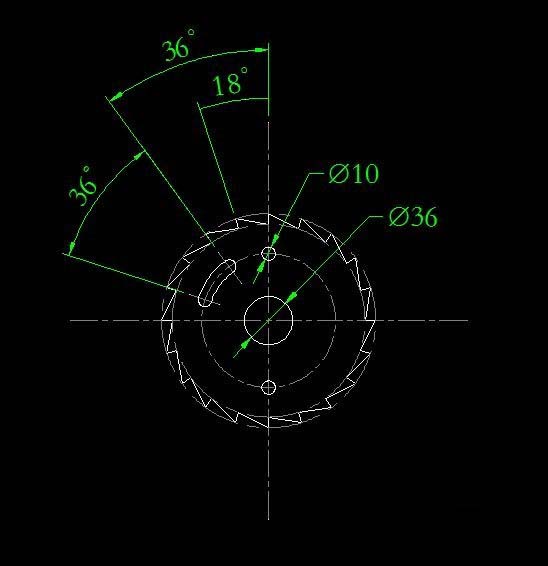 CAD怎么畫(huà)鋸齒盤(pán)圖紙