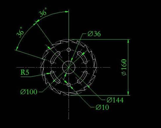 CAD怎么畫(huà)鋸齒盤(pán)圖紙