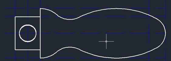 怎么用CAD畫手柄？