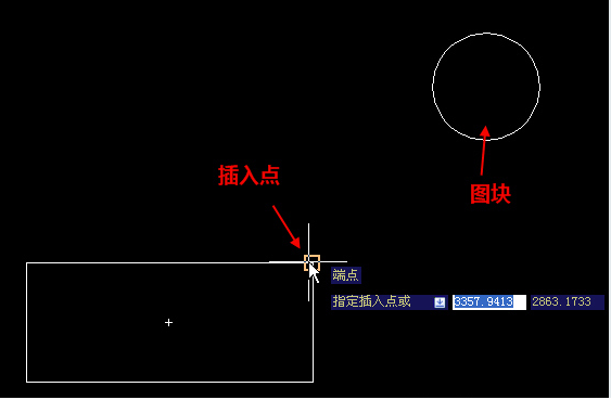 在CAD中插入點離圖塊遠怎么辦？